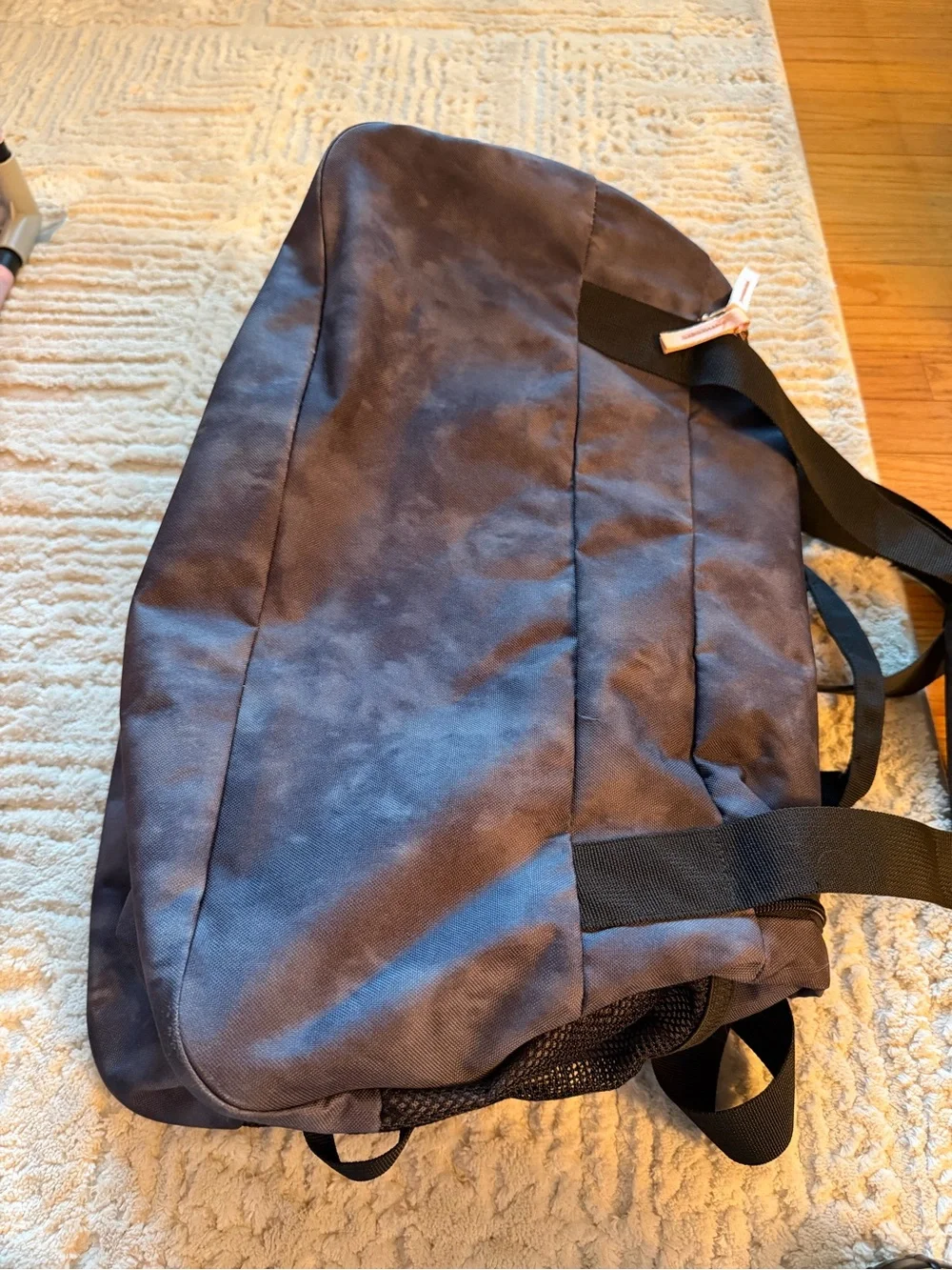 adidas Gray Duffel Bag with White Logo